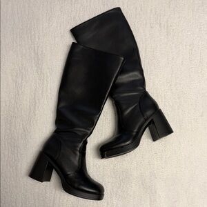 Chic Black Over the Knee Women's Boots